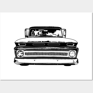 1966 Chevy C10 Sketch Art Posters and Art